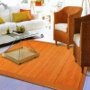 Rectangle Brown Bamboo rug