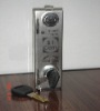 coin lock; locker lock; steel lock; metal lock; cabinet lock; deposit lock