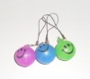 flashing ball key chain with smile face