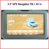 4.3 inch car GPS navigation GPS navigator GP18