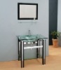 GLASS BATHROOM CABINET