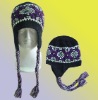 100% Acrylic (BR03293) Knitted winter beanie hat