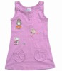 Girl's knitted summer dress  L10122#purple