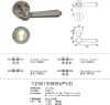 Zinc alloy Door Handle YZ901509 SN.PVD