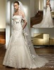 2010 elegant lace with beading bridal wedding gown HS0836