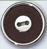 leather floss cloth button