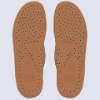 Breathable leather insole