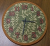 printed bamboo clock