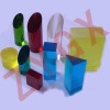 Colored optical rough glass (bulk material)