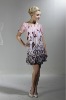 Ladies Summer Sexy comfortable cheap Silk Nightgown butterfly&flower pattern