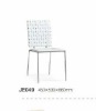 Electroplating iron PU upholstered dining chair JE049