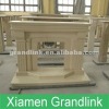 Crema Marfil Marble Fireplace