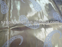 silk metallic fabric