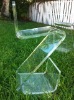 Acrylic /Plexiglass MidCentury Zig Zag Barstool chair