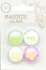 promotional glass magnet fridge magnet crystal glass magnet