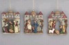 christmas nativity hang ornament,xmas nativity hang ornament,christmas wall plaque