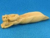 Wood/Bone Tea Spoon,Inro, Ojime,Netsuke