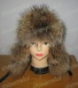 best/Raccoon fur cap/ CBA103