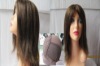 jewish wig silk top wig   hidden knots