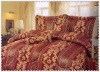 7 pcs jacquard comforter set bedding set