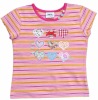 Children summer Tee  11202B# Pink stripes