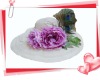 Fashion straw hat with flower