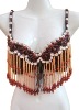 200062 beaded bra top, belly dancing bra top,beaded bra