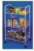 3 Tier White Storage Cart (kitchen trolley,shelf trolley)