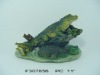 poly resin crocodile decoration for Garden