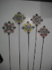 colored glass pattern stake(Garden Decoration)