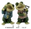 Poly resin frog for Garden Decoration