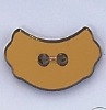 Anti-brass mirror baby Button