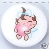 cute cartoon silk screen baby Button