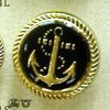 fashion enamel button with gold base part