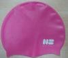 Silicone swimming cap