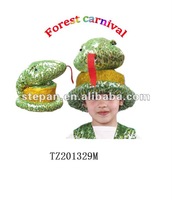 TZ-201324M Animal Snake Hat For Children,Party Animal Hat Kids