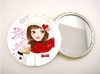 Round Cosmetic Tin Mirror