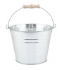 Galvanized nature tinplate Pail with Side Handles