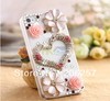 Clearance Sale!!! DIY New love flower drill shell case for iphone 4s,4g