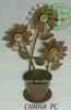 antique iron garden pot stands