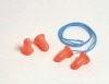 Disposable Highest NRR With Nylon Cord Bell Shaped PU Foam Earplugs