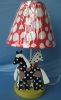 Wooden children table lamp