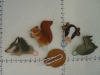 cute wood animal shape paper clip