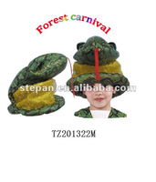 TZ-201322M Animal Snake Hat For Children,Party Animal Hat Kids