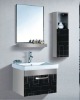 Black Geometry stainless steel furniture with bathroom side cabinet, SW-1173