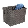 woven strap basket / storage basket /woven tote