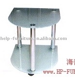 glass trolley (glass and steel trolley, tempered glass trolley) HP-8-047