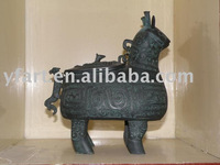 Bronze Sheep Zun statue