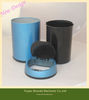 2012 new design baking finish bright blue touless trash can