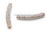 Pave Crystl Tube beads